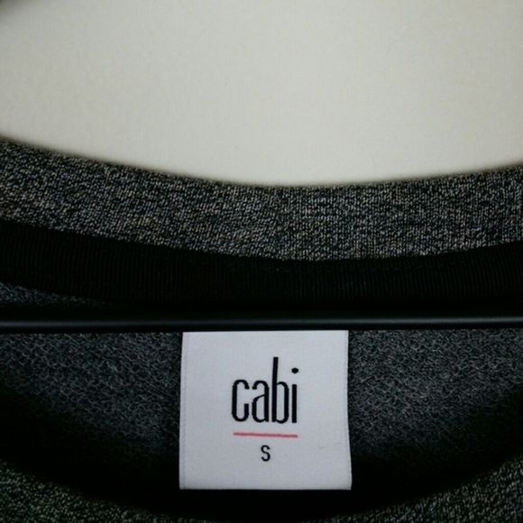 Cabi 3650 Put On Dress Grey Sweatshirt Long Sleeve Gathered Waist Stretch - Picture 4 of 6